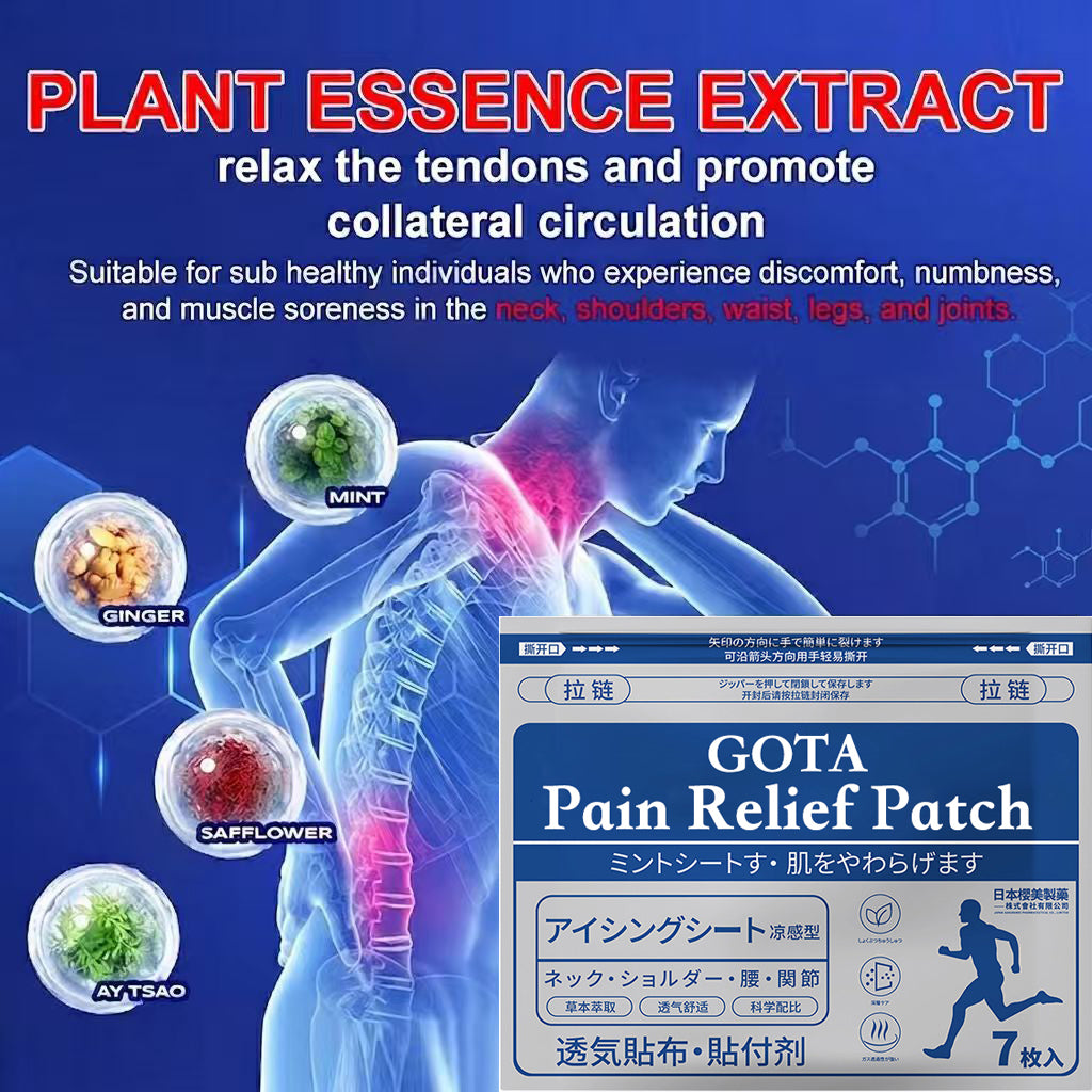 🔥Natural Pain Relief Patches🔥-Herbal Joint Care Patch for Relieving Pain, Swelling, Strain and Sprain