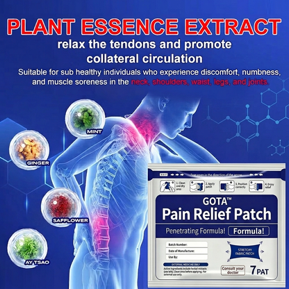 🔥Natural Pain Relief Patches🔥-Herbal Joint Care Patch for Relieving Pain, Swelling, Strain and Sprain