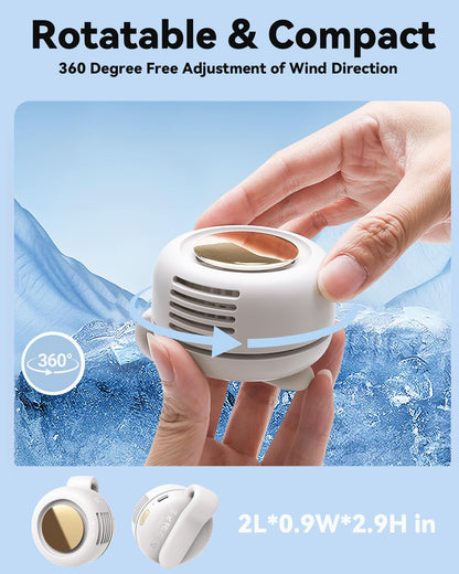 🔋USB rechargeable handheld neck fan🎁🔥360° Rotatable Portable Mini Clip-on Fan