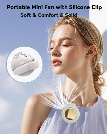 🔋USB rechargeable handheld neck fan🎁🔥360° Rotatable Portable Mini Clip-on Fan