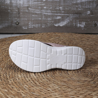 👡Breathable knitted platform sandals for women — lightweight & comfortable